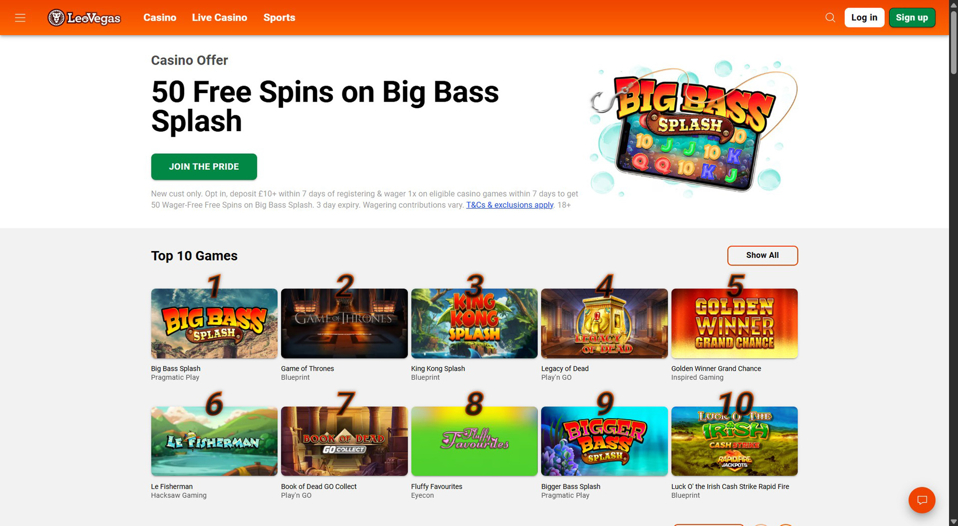 10. LeoVegas- Scelta affidabile del casinò Maestro